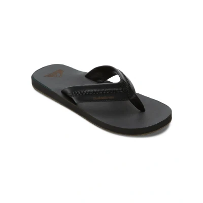 Abbildung von Quiksilver Carver Zehentrenner, Herren, Größe: 46, Anthracite Leder