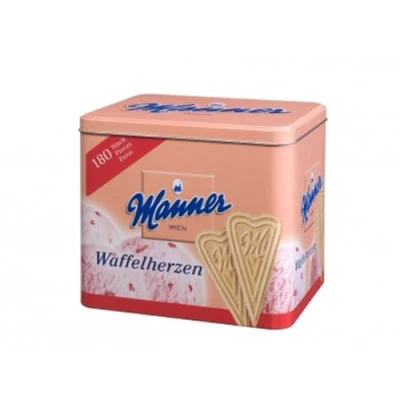 Abbildung von Manner Waffelherzen 180 Stück, 1er Pack (1 x 900 g)