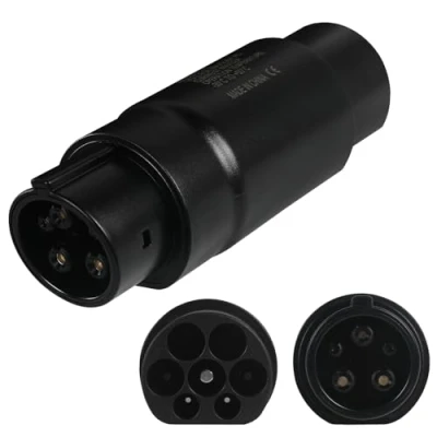 Abbildung von AOHEWEI Typ 2 auf 1 EV Ladeadapter, 230 V 32 A IEC62196 SAE J1772 Autoladekabel Adapter, Ladekabel oder Ladegerät Elektrofahrzeug Konverter