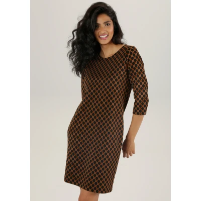 Abbildung von Aniston SELECTED Minikleid, mit elegantem Jacquard Muster NEUE KOLLEKTION
