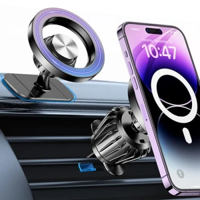 Abbildung von Handyhalterung Auto für Magsafe Autohalterung【20 Starke Magnet】Magnethalterung Handy 【360 Drehbar】Handyhalterung magnet iPhone 16 15 14 13 Pro Max KFZ Smartphone