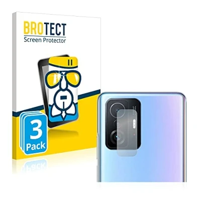Abbildung von BROTECT Schutzglas für Xiaomi 11T Pro (NUR Kameraschutz) (3 Stück) Schutzfolie Panzer Folie Glas [Extrem Kratzfest 9H, Anti Fingerprint,