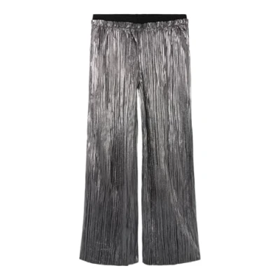 Abbildung von Name it Nkfritallica WIDE PANT Stoffhose für Kinder, Größe: 128, Silver colour