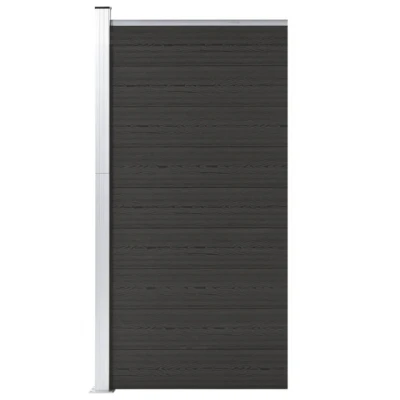 Abbildung von vidaXL Gartenzaun Zaunelement WPC 95x186 cm Schwarz, (1 St)