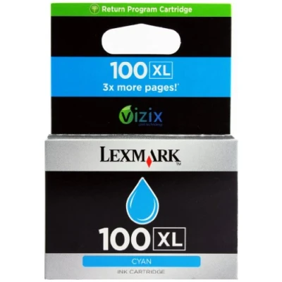 Abbildung von Lexmark 100XL (14N1069E) Cyan Druckerpatrone Hohe Kapazität