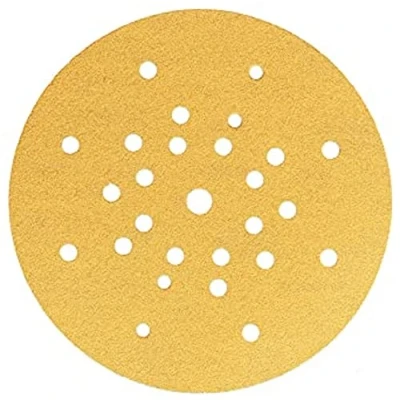 Abbildung von Mirka Gold Universal Schleifpapier Ø 225mm Klett 27 Loch / Korn P80/ 10 Stück Zum Schleifen von Gips, Spachtel, Spanplatten, Holz, Lack