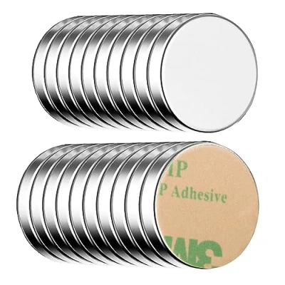 Abbildung von ECENCE Magnet Neodym Klebe Magnete 20x selbstklebend rund (20 St)