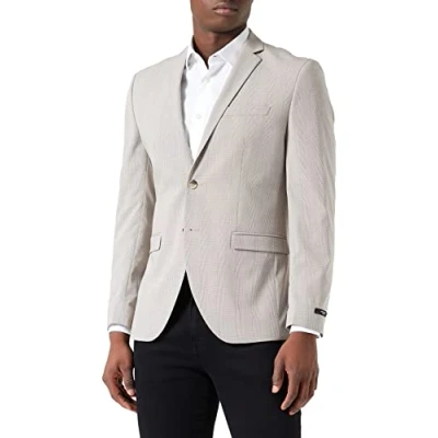 Abbildung von Jack &amp; Jones Premium Karierter Sakko, Herren, Größe: 46, White pepper