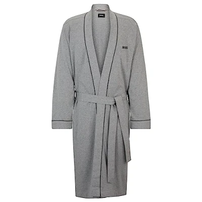 Abbildung von BOSS Kimono Bademantel, Herren, Größe: Small, Medium grey