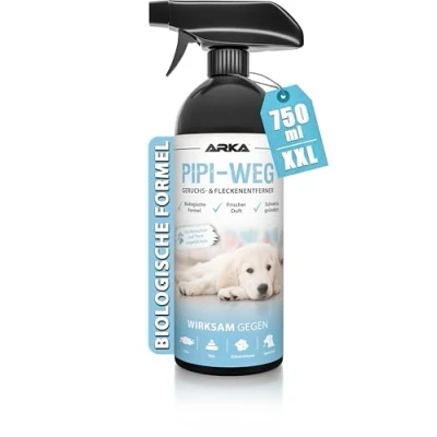 Abbildung von PIPI WEG Geruchsneutralisierer 750 ml Enzymreiniger Konzentrat Geruchsentferner und Fleckenentferner gegen alle Gerüche, wie Hundeurin oder Ausscheidungen auf Sofa, Sessel, Matratze, Auto uvm.
