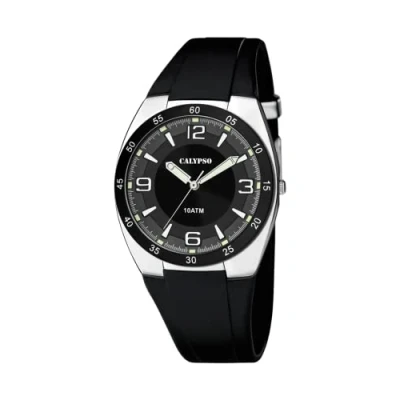 Abbildung von Calypso Herren Analog Quarz Uhr mit Plastik Armband K5753/3, Schwarz