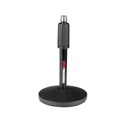 Abbildung von Gator Frameworks (2) Pack DESKTOP Mikrofonständer mit 10 ft XLR Kabeln; (GFW MIC 2PK)