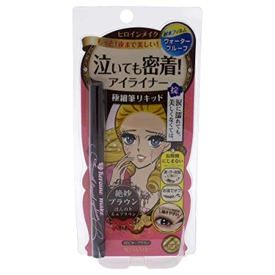 Abbildung von Heroine Make Glatte Liquid Eyeliner super halten Wasserdicht 02 Bitter Brown für Frauen, 0,014 Ounce