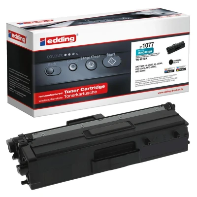 Abbildung von edding Toner EDD 1077 schwarz kompatibel zu brother TN 421BK