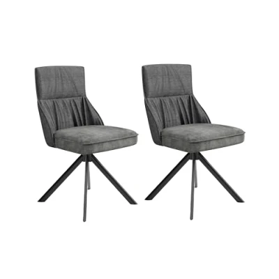 Abbildung von byLIVING Esszimmerstuhl &quot;California&quot;, (Set), 2 St., Samtstoff Velvet Webstoff, 2er Set, mit Taschenfederkern, 180 Grad drehbar Rückholfunktion