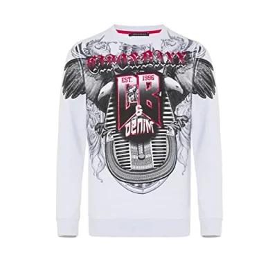 Abbildung von Cipo &amp; Baxx Sweatshirt, Herren, Größe: Large, White