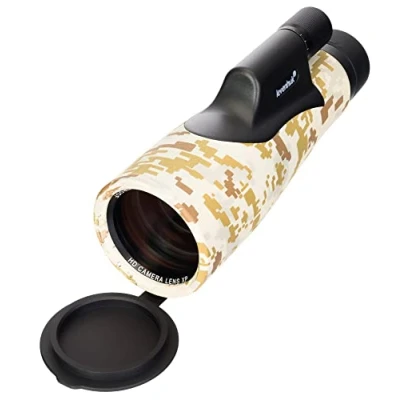 Abbildung von Levenhuk Camo Dots 10x56 Kompaktes, Leichtes, Wasserdichtes Hochleistungs Fernrohr mit Absehen und Entfernungsskala