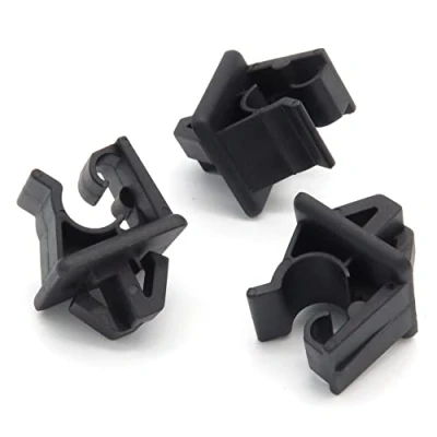 Abbildung von VVO Fasteners Schwarz Kunststoff Clips. Motorhaubenstütze oder Halterung für Haltestange. Kompatibel mit einigen Hyundai i30, Tucson / ix35, Tucson, ix35