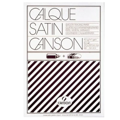 Abbildung von Canson 200757201 Hochtransparentes Zeichenpapier, A4, mehrfarbig