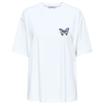 Abbildung von ONLY Onlvivvi LIFE Lovely Tshirt print, Damen, Größe: Large, Bright white
