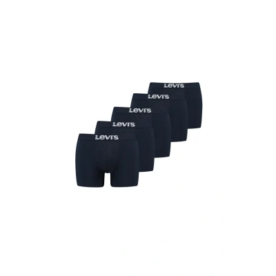 Abbildung von Levi&#039;s Solid Basic 5ER PACK Panties, Herren, Größe: Medium, Navy