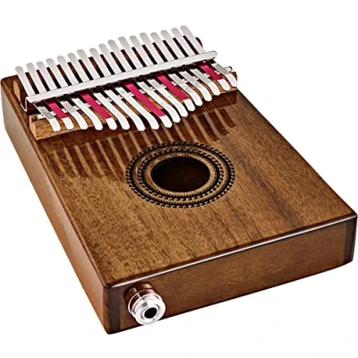 Abbildung von Sonic Energy Kalimba mit Tonabnehmer C Dur, 17 Töne Akazienholz Für Bühne, Live, Studio Inkl. Zubehör (PKL1707H)