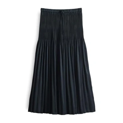 Abbildung von OPUS MIDI Ribane French Alinienrock, Damen, Größe: 38, Coal blue