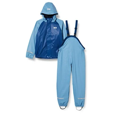 Abbildung von Helly Hansen K Bergen Jungen Fleece Hose mit Regen Set 2.0, Blauer Nebel, 6 Jahre