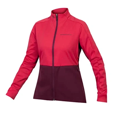 Abbildung von Endura Windchill Damen Fahrradjacke II, wasserdichte Einsätze und Wärmeschutz, Aubergine, Größe L