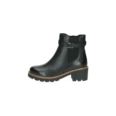 Abbildung von Caprice Chelseaboots, Blockabsatz, Herbstboots, Stiefelette mit dezenter Zierschnalle