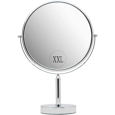 Abbildung von XXL Spiegel Rund, Schminkspiegel/Kosmetikspiegel 3 Fach, Schminktischspiegel, Doppelseitiger 3X / 1X Vergrößerungsspiegel für das Badezimmer, 28 cm (Makeup Mirror)