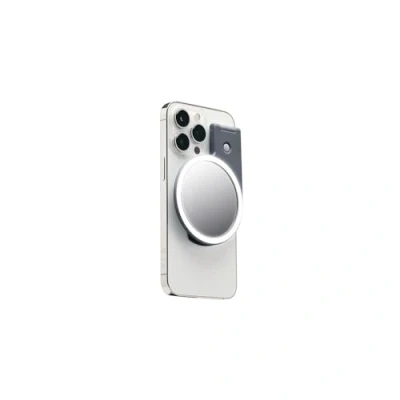 Abbildung von JOBY Beamo Ringlicht, Kompatibel mit MagSafe, LED Jedem Smartphone Nutzbar Dank des Mitgelieferten Kleberings, Ringlicht für Handys, Magnetisches iPhone, Grau
