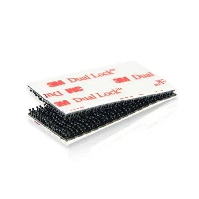 Abbildung von 3M Dual Lock SJ 3550 10x Stück Klebepads 25,4 mm x 50mm Druckverschluss Klebeband ; schwarz für 5 reversible Verbindungen