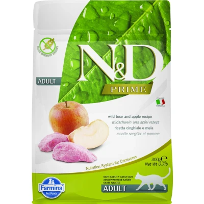 Abbildung von N&amp;D PRIME CAT Adult Wildschwein &amp; Apfel varianten 300 g