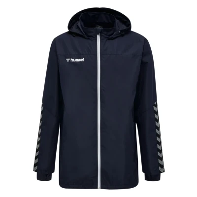 Abbildung von Hummel Hmlauthentic Regenjacke / wasserabweisende Jacke für Kinder, Größe: 116, Marine