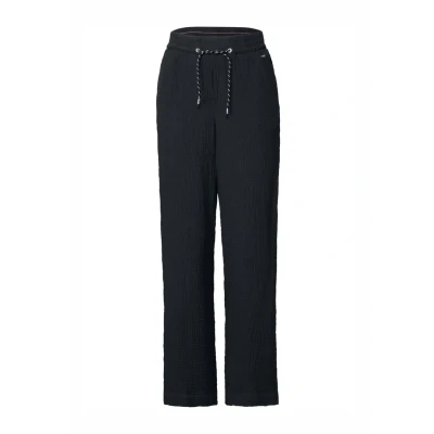 Abbildung von Cecil WIDE LEG Stoffhose, Damen, Größe: Lx30, Schwarz