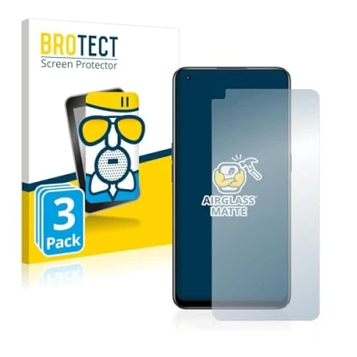 Abbildung von BROTECT Entspiegelungs Schutzglas für realme 9 Pro Plus (3 Stück) Schutz Folie Panzerfolie Glas Matt [Extrem Kratzfest 9H, Anti Reflex]