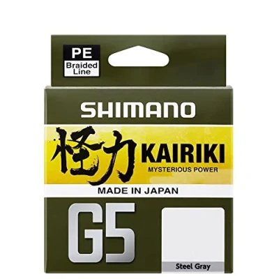 Abbildung von SHIMANO Kairiki G5 Stahlgeflecht, 5 Stränge, 150 m Durchmesser 0,18 mm R.8 kg LDM51UE180150S