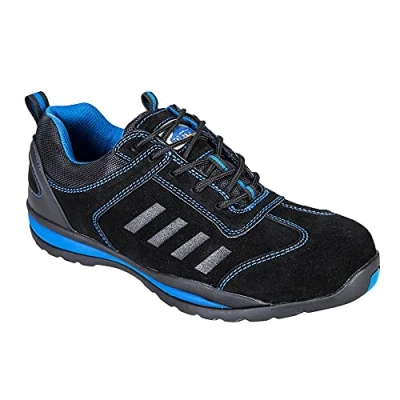 Abbildung von Portwest Steelite Lusum Sicherheits Trainer S1P HRO, Größe: 45, Farbe: Blau, FW34BLU45