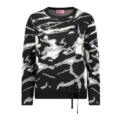 Abbildung von Betty Barclay Strickpullover, Damen, Größe: 46, Patch black grey