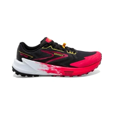 Abbildung von Brooks Catamount 3 Laufschuh Trail, Damen, Größe: 38.5, Black diva pink lemon chrome Schuhe