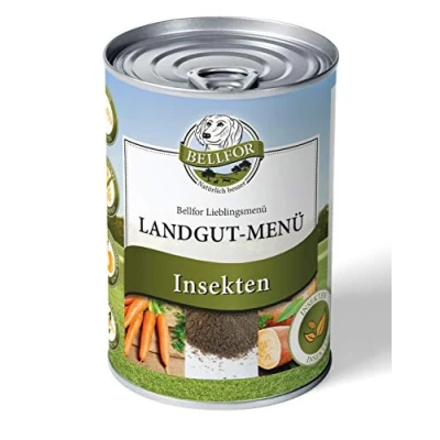 Abbildung von Bellfor Hundefutter Nass mit Insekten Landgut Menü 400 g