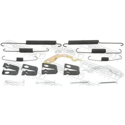 Abbildung von Zubehörsatz, Feststellbremsbacken FEBEST 0704 JB627R KIT