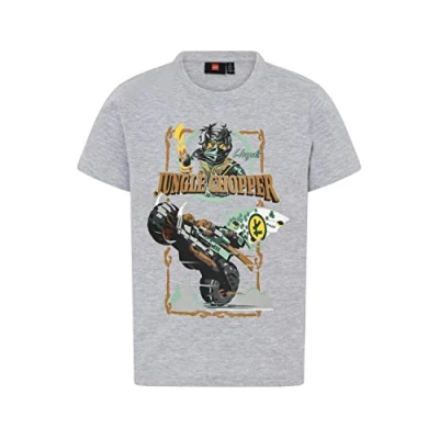 Abbildung von LEGO Jungen Ninjago Djungle Shopper Lwtaylor 328 T Shirt, 912 Grey Melange, 152 EU