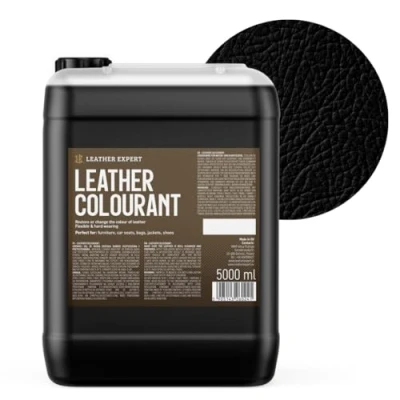 Abbildung von Sehr Deckend Wasser Lederfarbe Schwarz 5L Leather Paint für Natur und ÖkoLeder Dye Ohne Alkohol alle Lederaccessoires Reißt oder Blättert Nicht ab