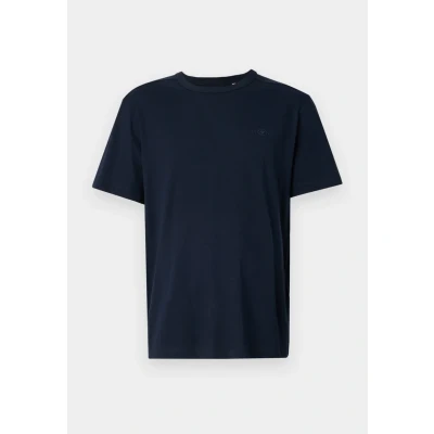 Abbildung von TOM TAILOR Herren Basic Fitted T Shirt,10668 Sky Captain Blue, XL