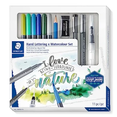 Abbildung von Mixed watercolour &amp; handlettering set