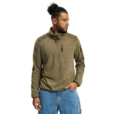 Abbildung von Brandit Troyer Ripstop Fleecejacke, Herren, Größe: Large, Olive