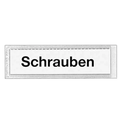 Abbildung von VELOFLEX 2201100 Beschriftungsfenster selbstklebend, 17 x 68 mm, Selbstklebetaschen aus PP Folie, 100 Stück