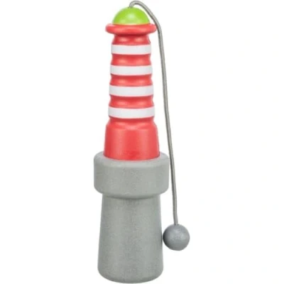 Abbildung von TRIXIE Wasserspielzeug Hundespielzeug Aqua Toy Leuchtturm am Seil, Maße: 20 cm